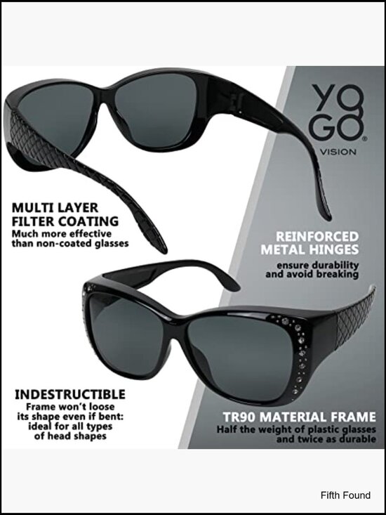 Fit Over Glasses Polarized UV Protection Sunglasses HD Vision Wrap Style main image 5